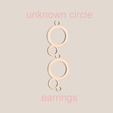 unknown-final.png Free STL file unknown circle earrings・3D printing model to download