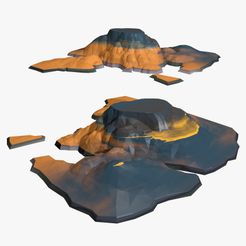 landscape-low-poly01.jpg Archivo 3D Paisaje Low Poly・Modelo de impresora 3D para descargar