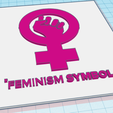 DDD.PNG FEMINISM SYMBOL 3D PICTURE