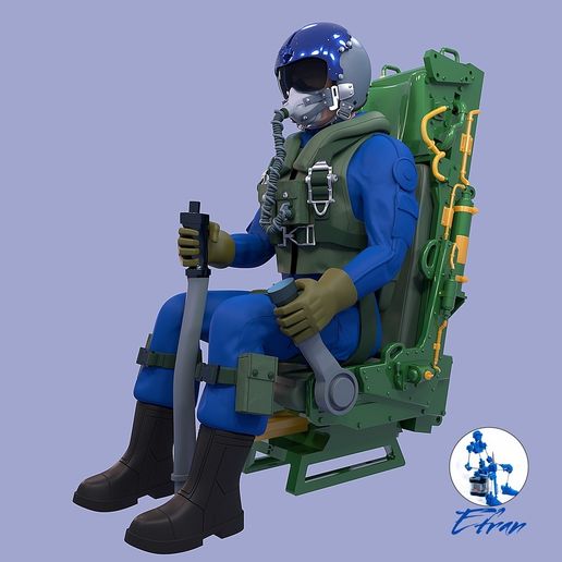 EJECTOR-SEAT-8.jpg Боевое кресло и пилот №2 - PREMIUM - 1/9 SCALE