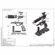 12.jpg Agent K's Pistol - Blade Runner - Printable 3d model - STL + CAD bundle - Personal Use