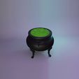 xx10.jpg Witch’s Cauldron with Removable Bubbling Potion – Smooth & Aged Versions – Halloween Miniature STL