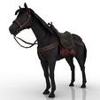 Horse_1.jpg Equipped Horse 3D model