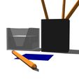5.jpg Pencil Cup BASKET PENCIL RULE HOLDER PENCIL WOODEN BOX PENCIL 3D RULE HOLDER PENCIL WOODEN BOX