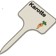 Carotte_DE_1.png STL-Datei Carrot Signs / Labels for garden・3D-Druck-Idee zum Herunterladen
