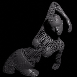bust-vogue-grid.png STL file bust vogue grid・3D print design to download