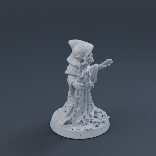 Necromancer 3D printable STL miniature