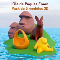 20230324_Ile_de_Paques_Emon_03.jpg Fichier 3D L'île de Pâques Emon・Modèle à télécharger et à imprimer en 3D