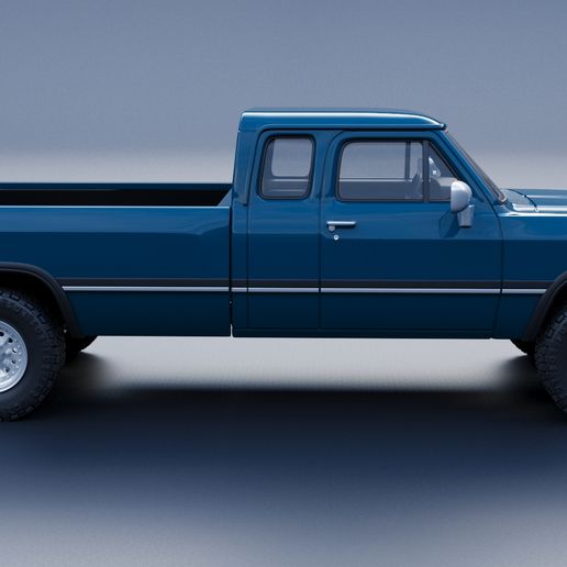 🐏 Dodge Ram 250 - 1991・ 3D File for ・Cults