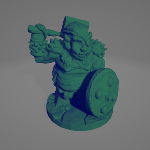 Orquindi-Cleaver-Buckler.png STL file Orquindi With Cleaver and Buckler・3D printer design to download, Ellie_Valkyrie