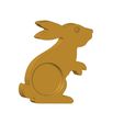 teelichthase3.jpg STL file Tea light holder bunny - Bunny with Tea light・3D printable design to download