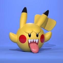 1.jpg Fichier STL Boo Pikachu Mario Pokemon・Objet imprimable en 3D à télécharger