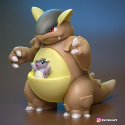 kangaskhan2.jpg STL file Kangaskhan pokemon・3D printer design to download