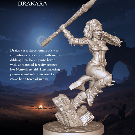 Drakara Orc - Tabletop Heroes 2 - 32mm