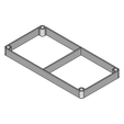 D4Stand_60X60-2_Top.png [TOOL STAND] 60MM X 60MM - 2 CELLS (UPPER AND LOWER PARTS)
