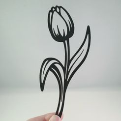 20200410_181604-01.jpeg Tulip - Flower/Plant Sculpture - 2D Wall art