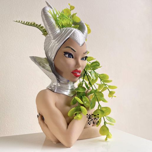 Maleficent Bust Planter