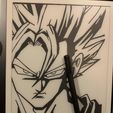 Goku-4.jpg Dragon Ball: Goku super sayan - Framed lithograph