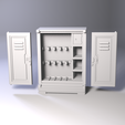 LOcker_5.png STL file Weapon Locker・3D printing design to download
