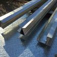 Galvanised-Steel-Retaining-Post.jpg Model Railway Sleeper Retaining Wall - 3 Sleeper High