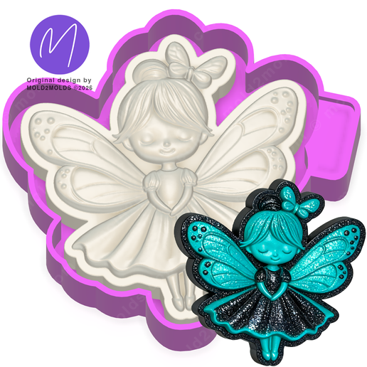 3D Butterfly Fairy Freshie STL Mold Housing