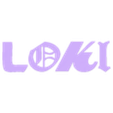 LOGO_LOKI.obj LOKI LOGO 3D