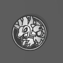 STL file Charizard Pokemon Coin TCG・3D print model to download・Cults