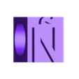 9 MM Ñ.stl LETTERS FOR PENCIL OR PEN TOPPER IN TWO DIAMETERS AND ALL THE LETTERS OF THE ALPHABET TO COMBINE AS YOU WISH.