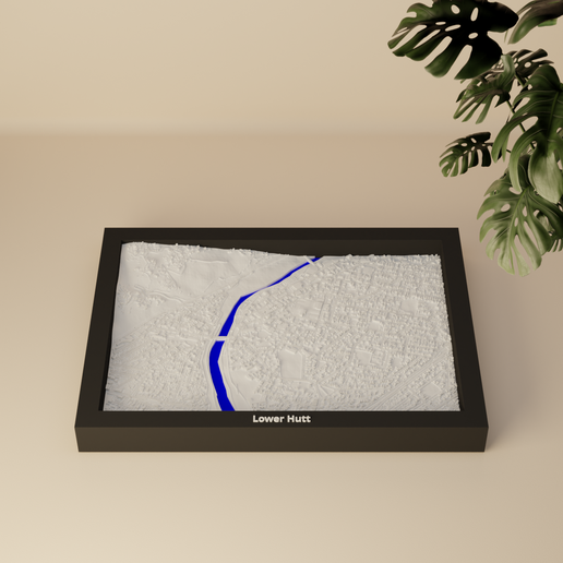 Lower Hutt, New Zealand - 3D Miniature