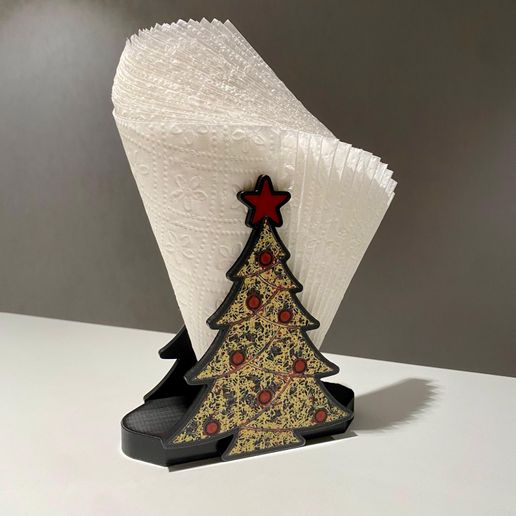 71.jpeg ✨ Shimmering Christmas Tree / Napkin Holder – Halogenic Smooth Plate Magic! 🎄✨