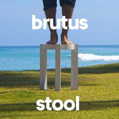looking-copy-2.jpg 3D file 3D Pinted Brutus Stool・Design to download and 3D print