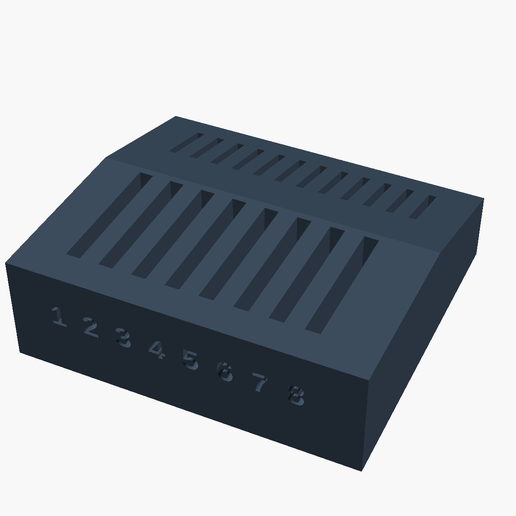 SD and microSD Card Holder - 8 + 12 Slots, Numbered