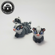 Flexi-Tiny-Badger,-P7.png Flexi Tiny Badger, figura articulada fidget, versión llavero incluida, 3mf incluidos