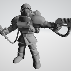 HE_VeteranSergeant.png Free STL file Hostile Environment - Veteran Sergeant・3D printing template to download, Cikkirock