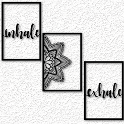 project_20230430_1652353-01.png Fichier STL 3 pièces art mural mandala yoga relax décor mural mandala 2d art・Design pour imprimante 3D à télécharger