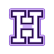 H v1.stl Alphabet cutters