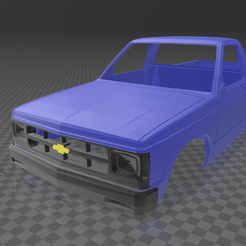 Front-View.png 1/10 Chevrolet S-10/GMC S-15 Regular Cab Replica Body