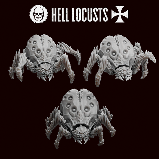🎲 Hell Locusts・ 3D File for 3D printing・Cults