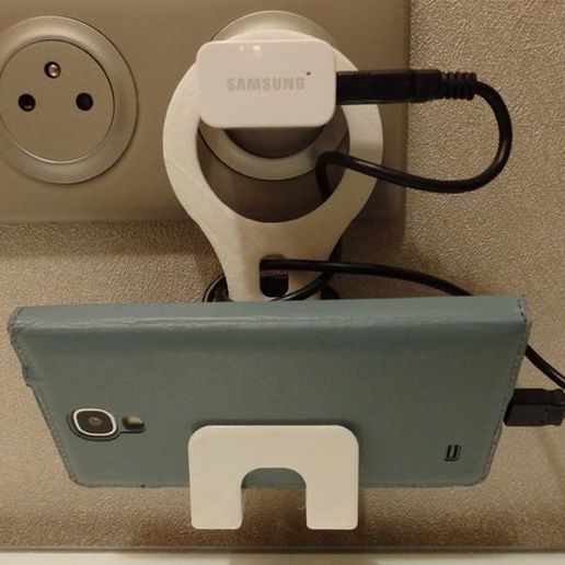 Phone holder for charging 3D model