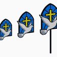 holy.jpg Christian Dove with Cross – 3D Printable Magnet, Keychain & Cake Topper