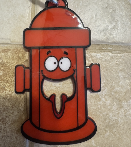 Cartoon Fire Hydrant Dog Poop Bag Holder
