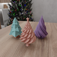 HighQuality6.png 3D Christmas Tree Pack Decor with 3D Stl Files and Ready to Print & Christmas Gift, 3D Printing, Christmas Decor, 3D Printed Decor