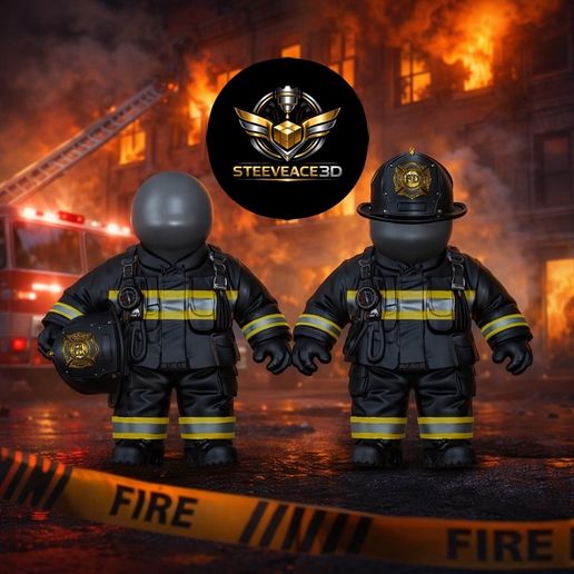 Firefighter STL - 3D printable firefighter - GUARDIANS