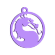 Mortal Kombat logo SIN FONDO.stl Keychain collection anime/videogames vol.1