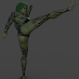 06.png Free 3D file She_Hulk kicking・Model to download and 3D print