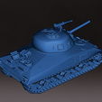Sherman_M4_T.PNG Sherman M4 tank, Replica with rotating tower