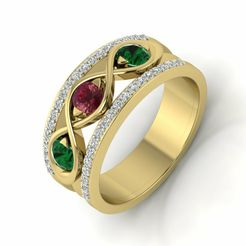 R2.jpg Datei STL Ring・Modell für 3D-Druck zum herunterladen