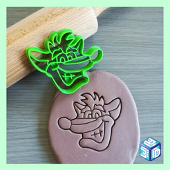 23.png STL-Datei CRASH BANDICOOT AUSSTECHER・Modell für 3D-Drucker zum Herunterladen