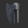 4.jpg Leviathan AXE Blade Head (No Wood)  - Weapon Kratos - God Of War 3D print model