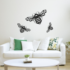 display-2.png Archivo STL Abeja de alas cuadradas・Diseño imprimible en 3D para descargar